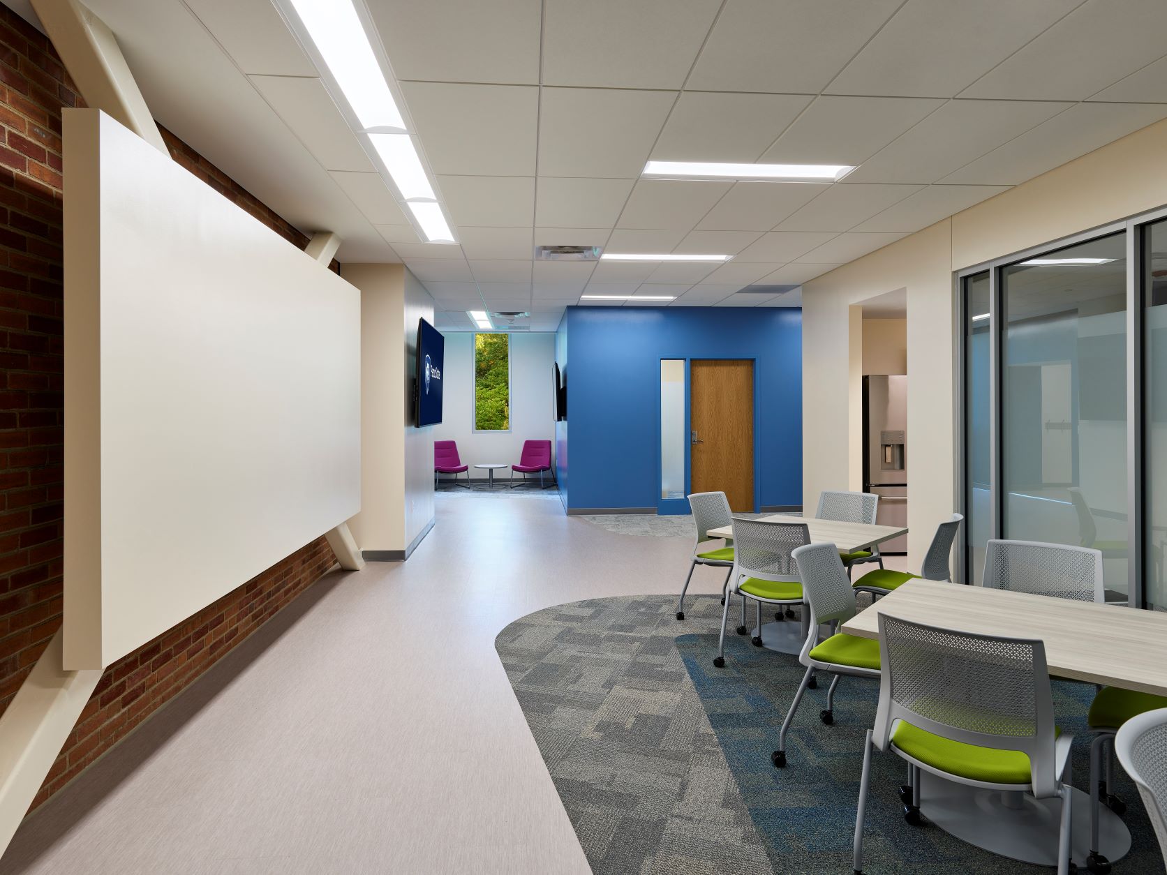 Student Break Area and Staff Offices Outside of Conference Room